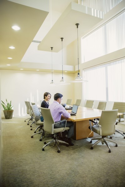 Business people talking in office meeting