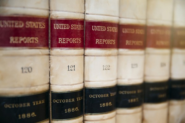 Close up of report reference books