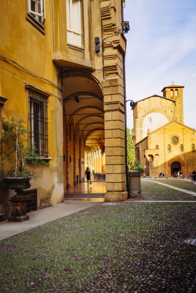 People walking in Bologna