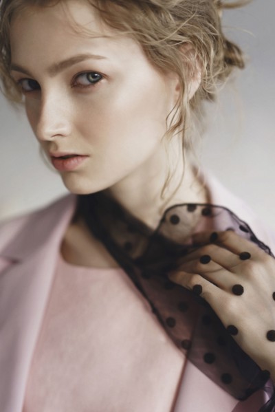 Close up of serious Caucasian woman