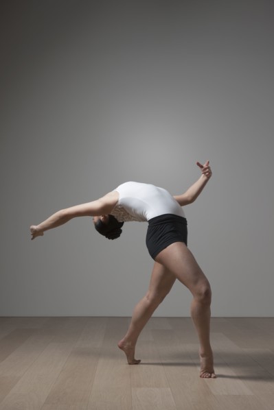 Graceful Caucasian ballet dancer