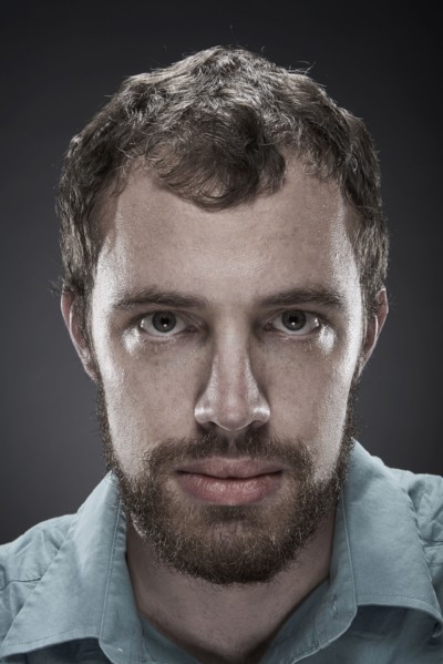Portrait of serious man with beard