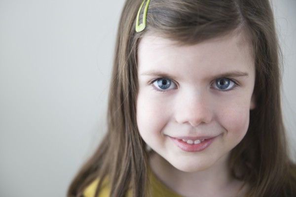 Portrait of smiling Caucasian girl