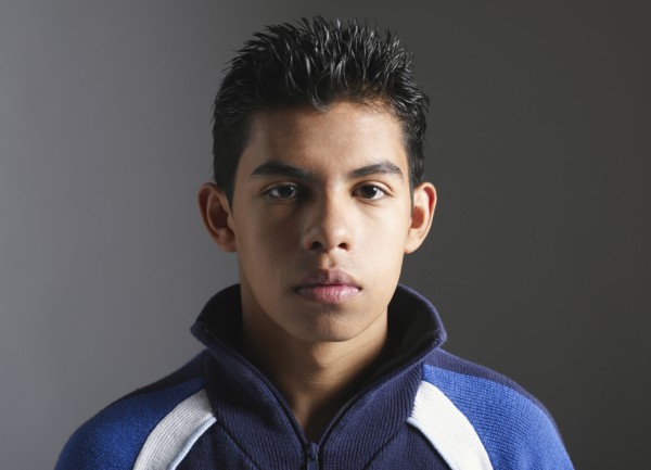 Close up of Hispanic teenager