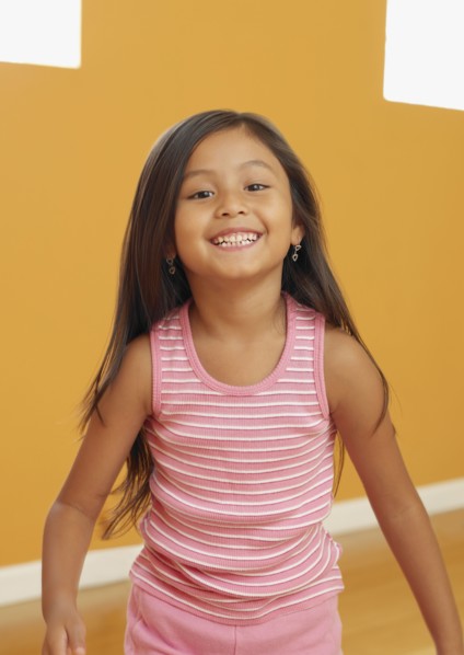 Laughing Hispanic girl