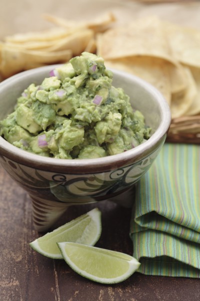 Guacamole and limes
