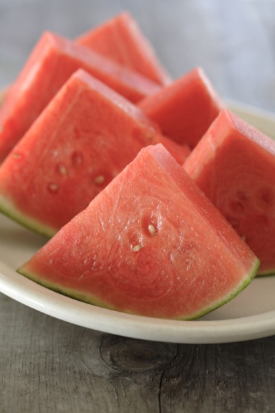 Fresh watermelon wedges