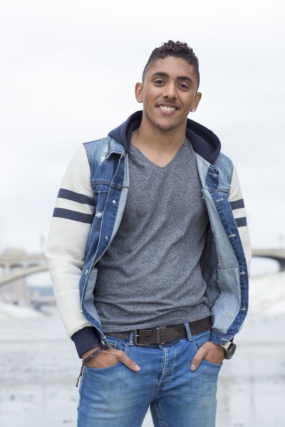 Portrait of smiling Mixed Race man