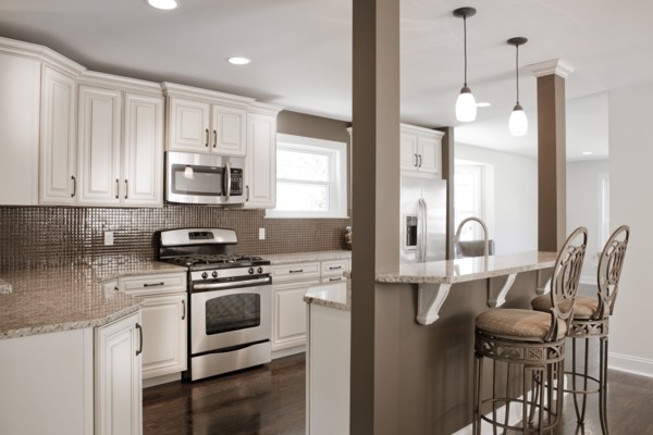 Interior of elegant kitchen