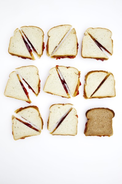 Peanut butter and jelly sandwiches