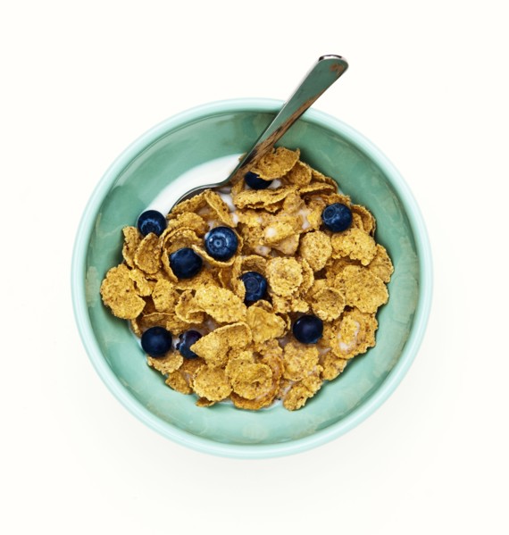 Bowl of healthy cereal with fruit