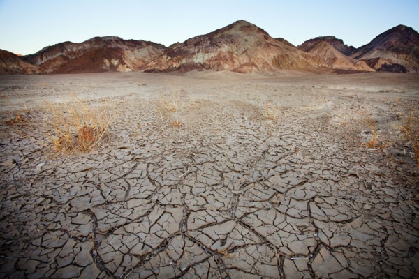 Barren earth in Death Valley