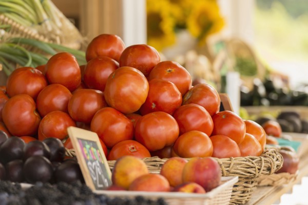 Produce at farmers market