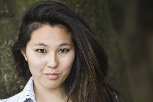 Close up of smiling Japanese woman