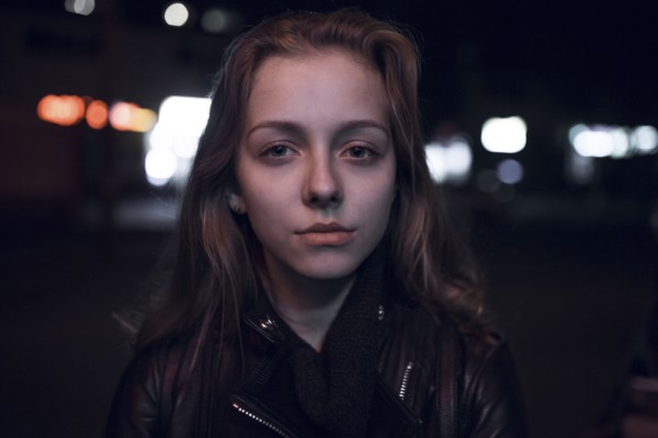 Portrait of serious Caucasian teenage girl