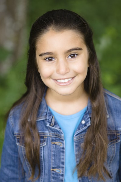 Smiling Middle Eastern girl