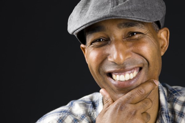 Smiling African American man
