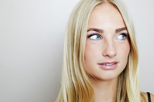 Caucasian woman looking away