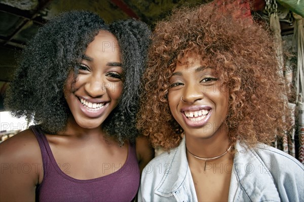 Portrait of smiling women