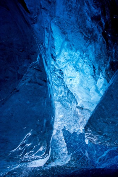 Ceiling of ice cave