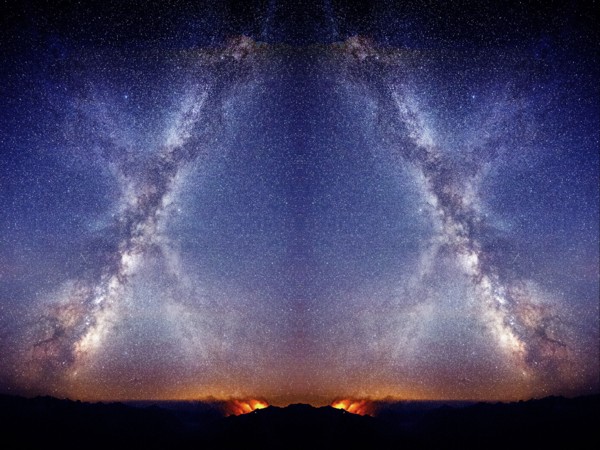 Stars in sky at night