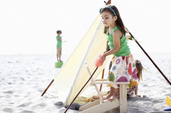 Children playing on beach