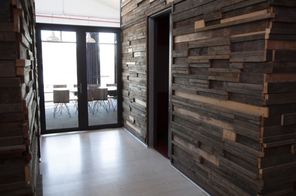 Empty hallway in modern office