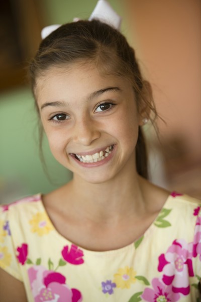 Hispanic girl smiling