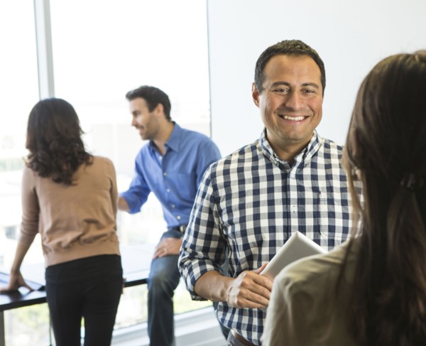 Business people talking in office