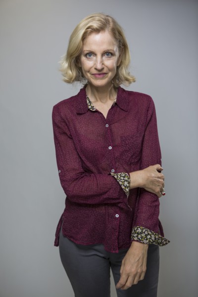Close up of smiling Caucasian woman
