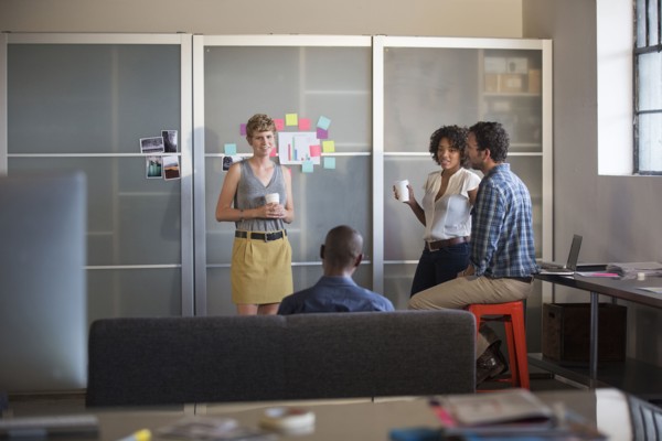 Business people talking in office
