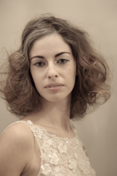 Caucasian bride wearing wedding dress