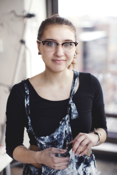 Stylish Hispanic woman smiling