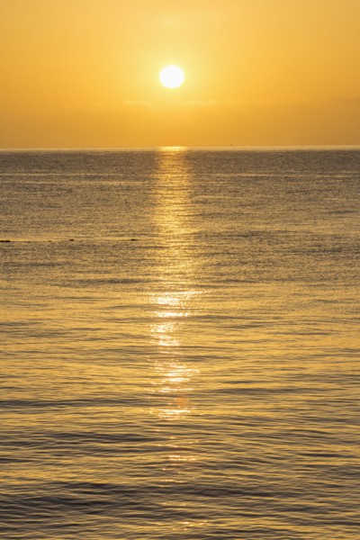 Sunset over ocean