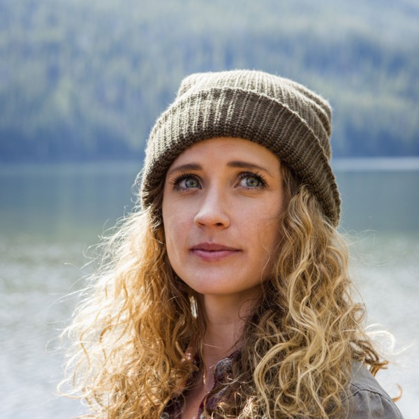 Portrait of Caucasian woman wearing stocking-cap