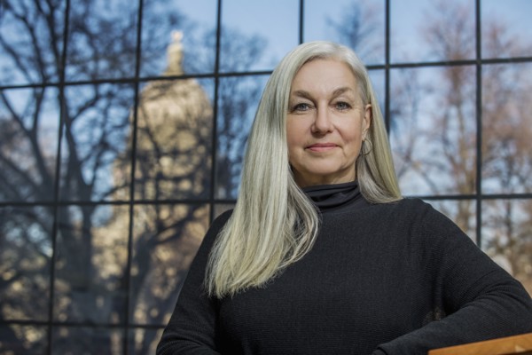 Portrait of smiling older Caucasian woman