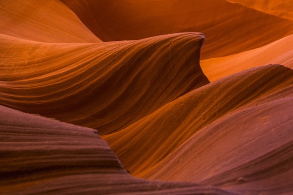 Smooth rock formations