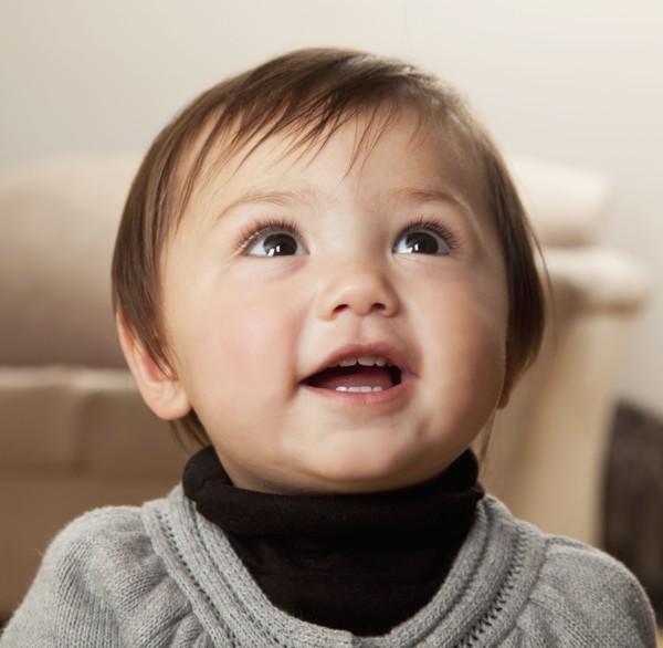 Curious Chinese baby