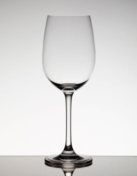 Empty wine glass