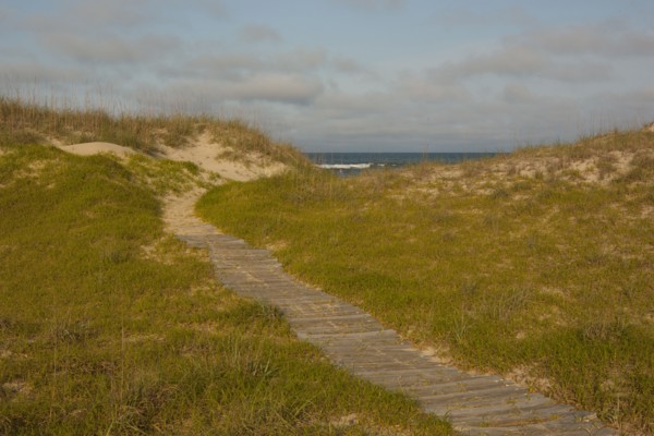 Boardwalk to ocean beach