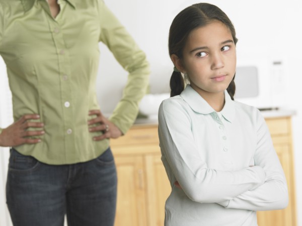 Daughter ignoring her mother