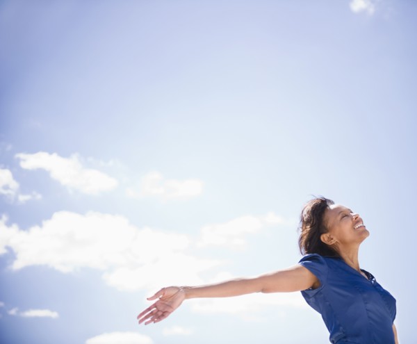 Carefree Black woman