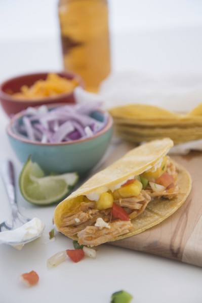 Mexican chicken taco
