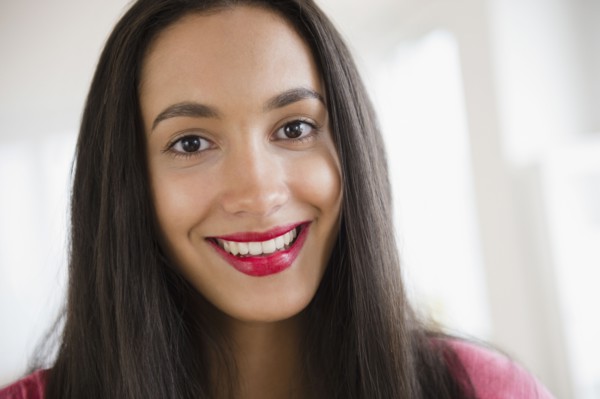 Smiling Hispanic teenager