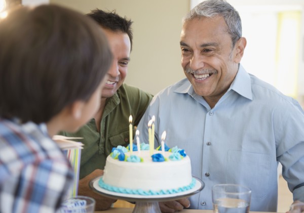 Hispanic grandfather