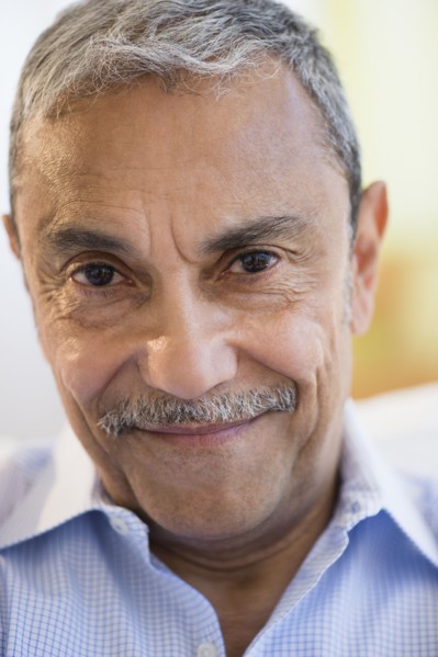 Smiling Hispanic man