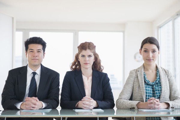 Business people sitting in meeting