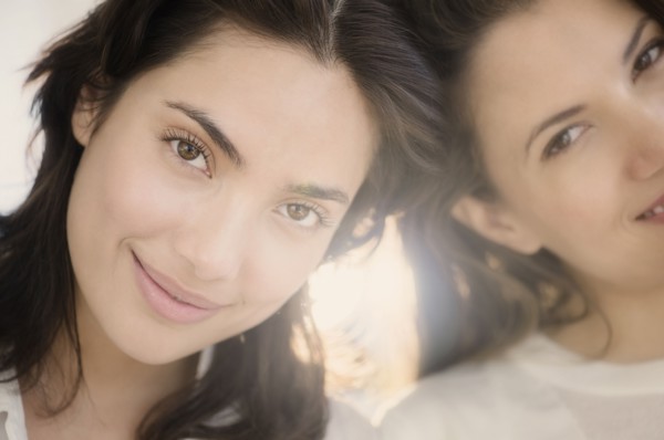 Hispanic women smiling