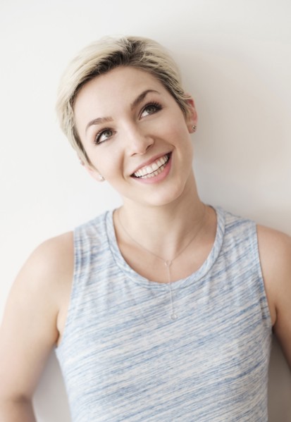 Caucasian woman smiling