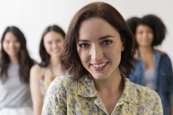 Portrait of smiling woman